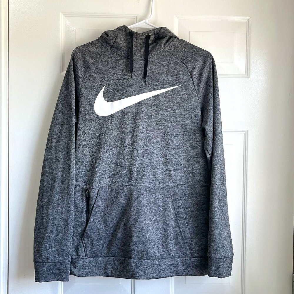 Nike Therma Fit Pull Over Hoodie Heather Gray Size Small Unisex Sweatshirt